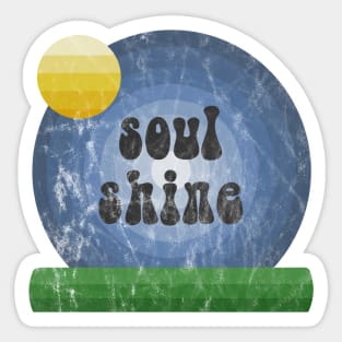 Retro Soul Shine (Distressed) Sticker